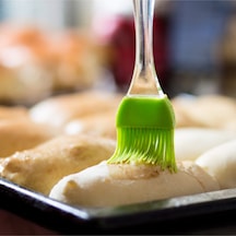 Silikon Fırça Mutfak Pasta Yumurta Fırçası - Yeşil