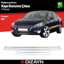 S-Dizayn Peugeot 508 Kapı Koruma Çıtası Krom 2011-2017