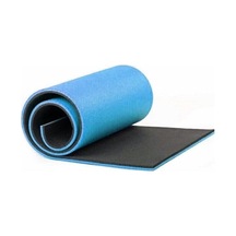 Slipt Çift Taraflı Yoga Minderi Ve Spor Matı, 180x61 Cm, 10mm, Mavi Diğer