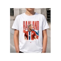 Stil-x Erlıng Haaland Baskılı Çocuk Ve Genç Tshırt, Yumuşak Dokulu Soft Kumaş Beyaz-4