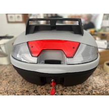 Arwiç 46 Litre Nardo Gri Motosiklet Arka Çantası Yeni Üretim