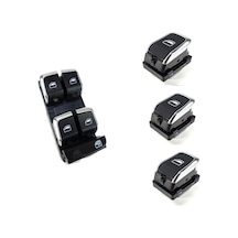 Audi Rs Dörtlü Tekli Cam Açma Düğmesi Takımı 2012-2013 kromlu