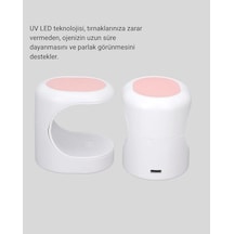 Led Mini Oje Kurutucu Taşınabilir Hızlı Kuruma Cihazı 3 Led Işıklı