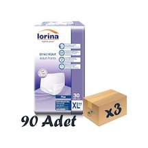 Lorina Yetişkin 6 Damla Emici Külot XL 30'Lu 3 Paket 90 Adet