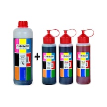 Pefection Epson Uyumlu L486 L500 L550 L555 L560 Yazıcı Mürekkep Dolum Seti 1 Kg. + 3 X 500 Gr.