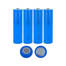 Hedyex 18650 Şarjlı Pil Çıkıntılı Başlıklı Fener Pili 3.7v Li-ion 4lü