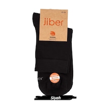 Jiber Erkek Modal Likralı Yarım Konç Çorap 6401 - 12 Adet Siyah