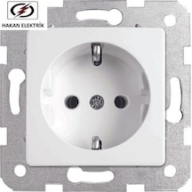 Viko Karre Meridian Topraklı Çerçevesiz Priz Beyaz PRIZ-028