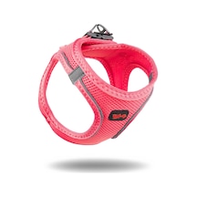 Air-Mesh Küçük ve Orta Irk Kedi Köpek Göğüs Tasması - Yumuşak, Nefes Alabilir, Dayanıklı NEON PEMBE XL