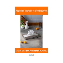 Modern Şeffaf Peçetelik 24x16 Cm Kaliteli Plastik 1 Adet