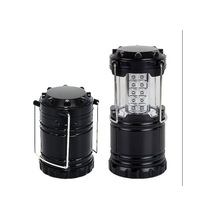 Ankatek Teleskopik Taşınabilir Siyah Plastik Led Lambası Lambası Kamp Kabuk Işık İle Güçlü Çadır Açık Yb Siyah Siyah