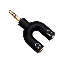 Mini U Şekilli Yüksek Kaliteli 3.5mm Kulaklık Splitter Adaptörü - 4 Renk Seçeneği