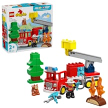 LEGO® DUPLO® Kasabası Hortumlu İtfaiye Aracı ve İtfaiyeci 10473 - 2 Yaş ve Üzeri Çocuklar için Figür İçeren Yapım Seti (28 Parça)