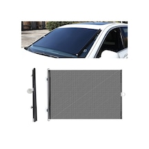 Sones 2 Adet Vantuzlu Araba Gölge Perdesi Pencere Teleskopik Stor Perde, Boyut: 40x125cm Siyah Mesh