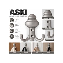 Banyo,dolap Askısı Saten Gri - 922665865 Gri