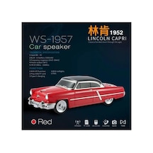 Kırmızı Bluetooth Hoparlör Fm Radyo Sd Kart Usb Desteği Çoklu Bağlantı 5 Saat Dinleme