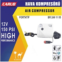 2 Adet Carub Hava Kompresörü 12v Beyaz