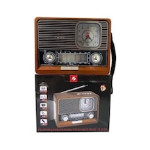 Nostaljik - 503 - Vintage Radyo Tnabilir Bluetooth Bağlantılı - Glblseme - Hoparlör Radyo