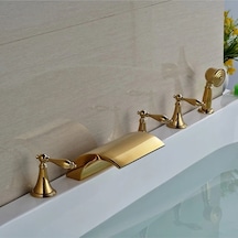 Banyo Bataryası Küvet Jakuzi Ankastre Gold Altın Dore Yeni Şelale Altın