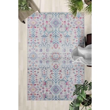 Kaymaz Taban Yıkanabilir Halı Mutfak, Salon, Yatak Odası İçin Modern Dijital Baskı Halı Slnhalı39 - 0130 Çok Renkli