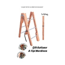 Eltos Merdiven Çift Katlanır 5 Basamaklı Merdiven Ev Tipi Merdiven