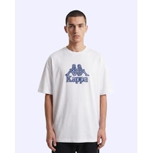 Kappa Linea Erkek Beyaz Oversize Tişört
