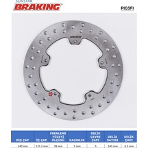 Pıaggıo Yuvarlak Arka Fren Diski Pıaggıo X9 Evolutıon 500cc 2003-2009