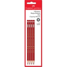Faber-castell Kopya Kalemi Kırmızı Blisterli 4 Lü 1501410400 Mavi
