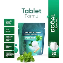 Tbrush Nane Aromalı Doğal Diş Macunu Tableti - 30tablet