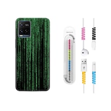 Vivo V21E Kılıf Kablo Koruyuculu Matrix 1321