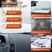 Wondernest 2025 Yükseltmesi Taşınabilir Ön Lichen Isıtıcı Delikli Cam Buz Araba 800w 12v Vv Hızlı Isıtma Fonksiyonu Siyah
