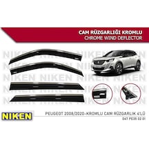 PEUGEOT 2008 2020 2021 2022 2023  KROMLU CAM RĞZGARLIGI NİKEN