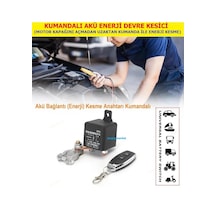 Akü Enerji Kesici Motor Kapağını Açmadan Uzaktan Kumanda Kesme