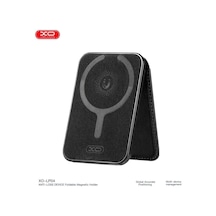 Xo Lp04 Apple Uyumlu AirTag Magsafe Katlanabilir Kartlık - Cüzdan Ve Ayarlanabilir Telefon Standı