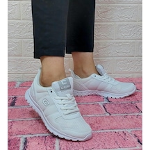 Crush 602-652 Beyaz Fuspetli Ortapedik Hafif Spor Ayakkabı
