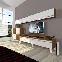 Decoraktiv Ekoflex 8 Mdf Silver Tv Ünitesi Tv Sehpası Ceviz - Beyaz
