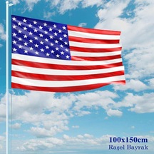 Amerika Bayrağı - 100x150 Cm 1 Metre X 1,5 Metre - Raşel Kumaş 1
