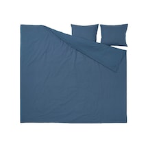Ikea Doftakleja Çift Kişilik Nevresim Takımı 220 X 240 Cm Lacivert - Kahverengi