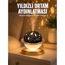 Hava Nemlendirici Led Işıklı Gece Lambası Yıldız Görünümlü Renk Değiştiren Mh-hs2655-7163