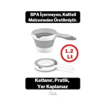 Pratik Premium Katlanır Sert Plastik Koçero Maşrapa Su Kovası Bulaşık Yıkama Leğeni 1200 Ml Diğer