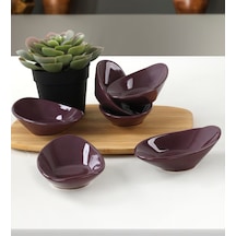 Keramika Mor Dalga Çerezlik Sosluk 12 CM 6 Adet