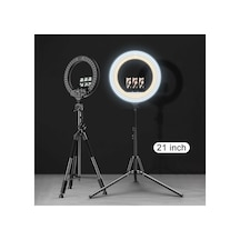 Döküm Ayaklı Profesyonel Kuaför Makyaj Çekimleri 21inç 560 Led Kumandalı Ring Lıght