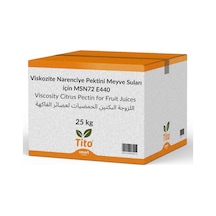 Viskozite Narenciye Pektini Msn72 E440 Meyve Suları İçin 25 Kg