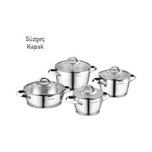 Korkmaz Vertex 8 Parça Siyah Tencere Seti A1973