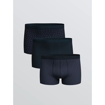 Lc Waikiki Lacivert Standart Kalıp Pamuklu Esnek Erkek Boxer 5'li