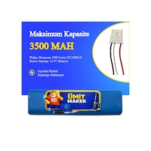Philips Homerun 2000 Serisi Xu2000/20 Robot Süpürge 3500 Mah Batarya