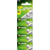 Gp Batteries Gp189 Lr54/189/v10ga Boy Alkalin Düğme Pil, 1.5 Volt, 5&apos Li Kart