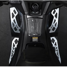 Yamaha Nmax Techmax 125/155 2025-2026 Aksesuar Paspas Basamak Seti Gümüş Gri Renk Gümüş Gri