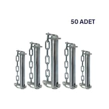 Q19mm - 130mm Zincirli Orta Kol Pimi 50 Adet
