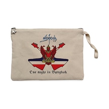 Sodom One Night in Bangkok Krem Clutch Cüzdan / El Çantası Krem